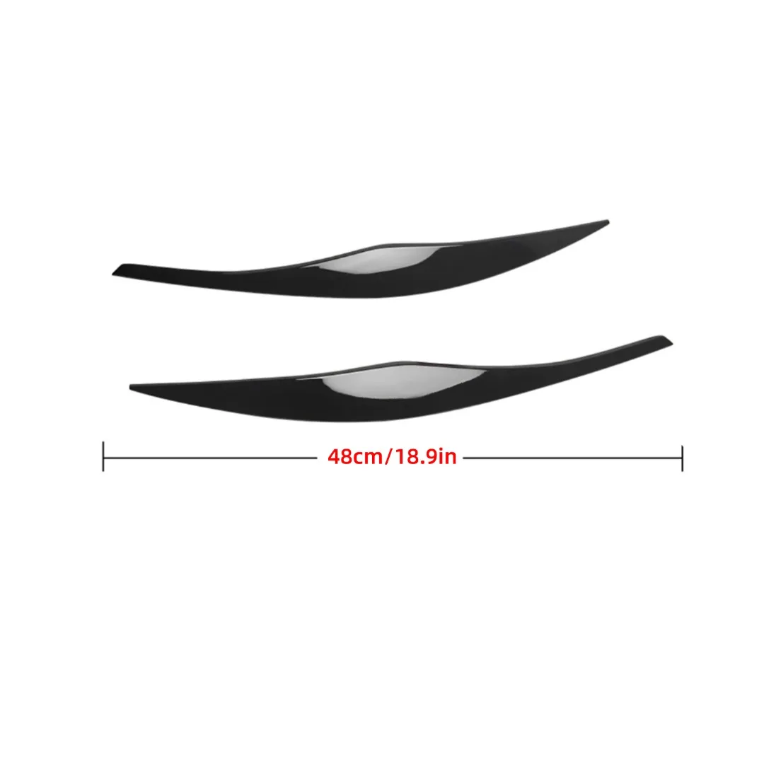 Front Headlight Eyebrows Eyelid Trim For BMW 3-Series E90 E91 2005-2012 318i 320i 330i 325i 335i 320d 335d Tuning Accessories