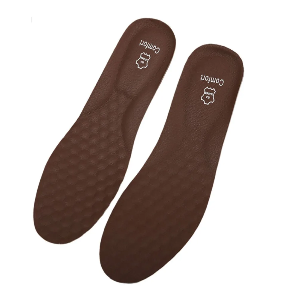 

1Pair Arch Support Leather Shoe Insoles Shock-absorbing Deodorization Orthopedic Insole Comfort Plantar Fasciitis Shoe Pads