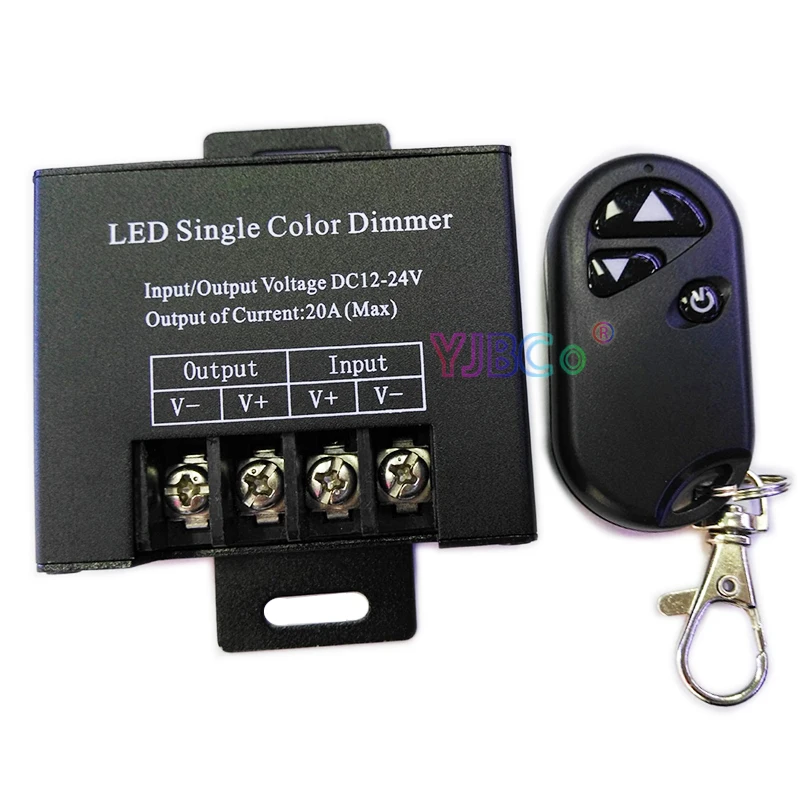 Single Color LED Dimmer 3Key 11Key wireless Remote 8A 20A 30A Dimming Switch Controller for 12V 24V single color LED Strip Tape