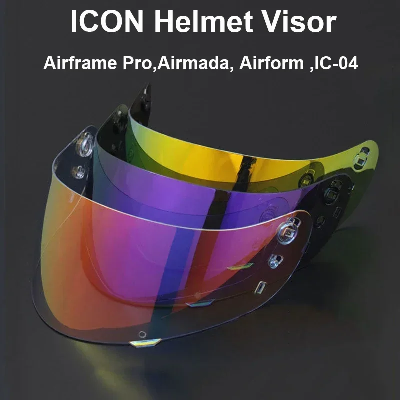 ICON Full Face Helmet Visor Lens Suitable for Casco Moto ICON IC-04 Airframe Pro Airmada Airform Motorcycle Helmet Accessorice