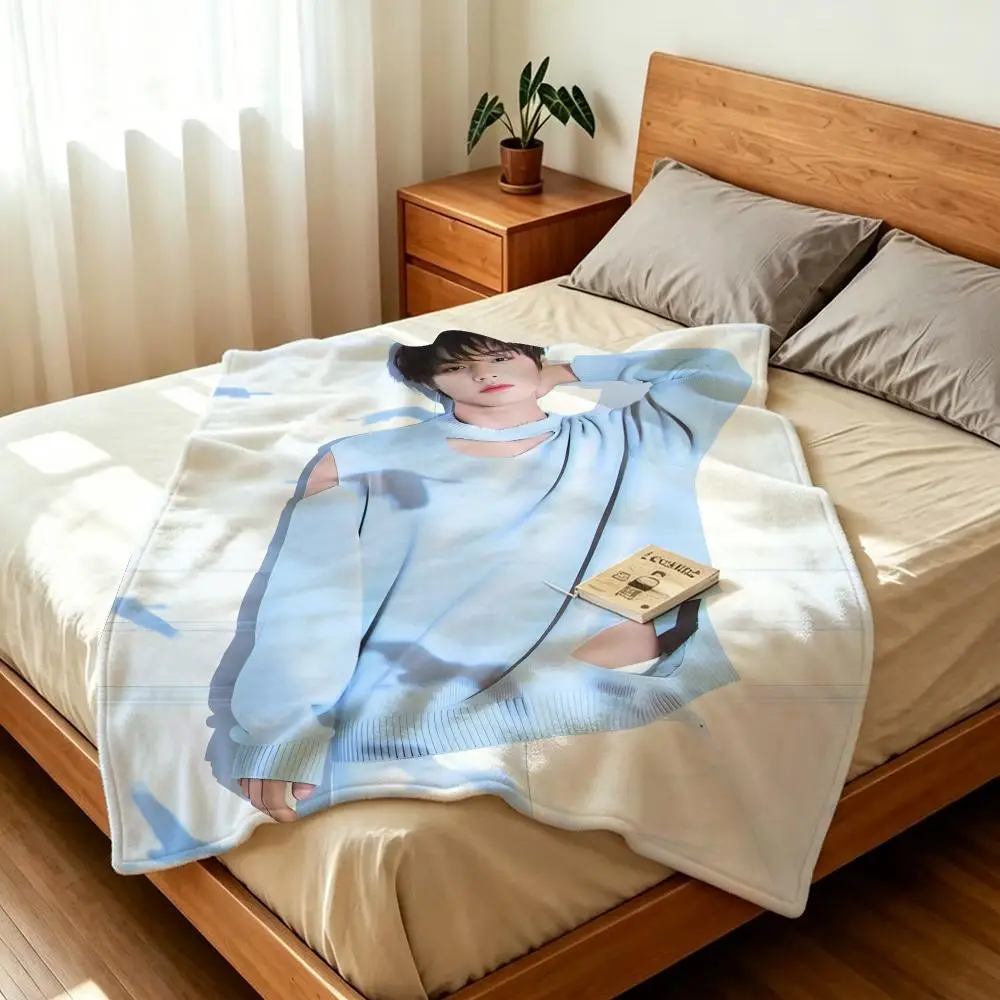 Star P-Park J-Ji H-Hoon Throw Soft Warm Flannel Fleece Throw Blanket for Sofa Bed Travel Home