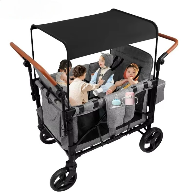 Foldable stroller Heavy duty multi-purpose polyester stroller a must for travel and camping