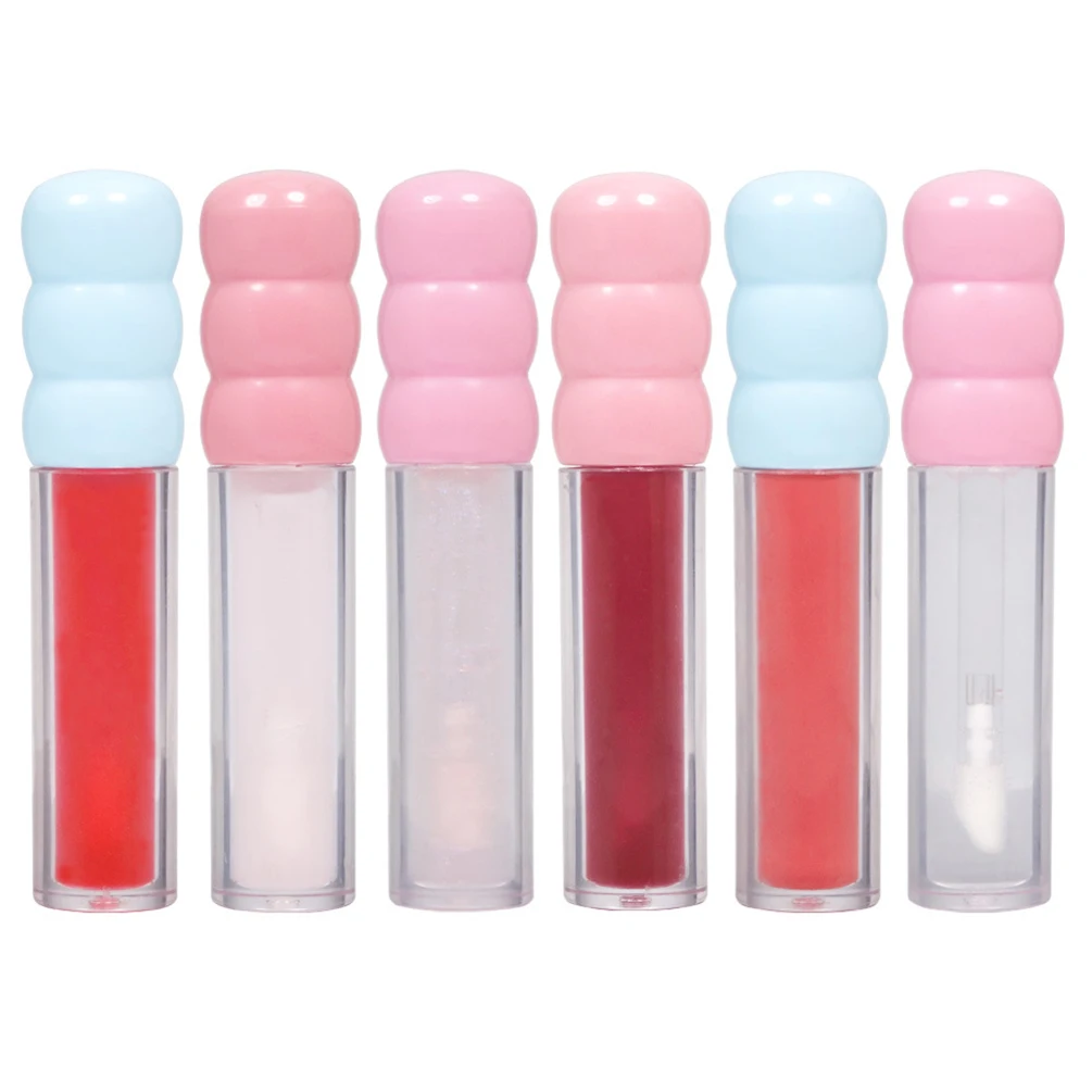 ลิปออยล์ 6 สี ผลิตภายใต้แบรนด์ส่วนตัว รับทำโลโก้ ลิปกลอสเนื้อฉ่ำวาว ใส ประกายละเอียด เนื้อฉ่ำมันวาวแบบหลายชั้น สำหรับขายส่ง ผลิตภัณฑ์วีแกน