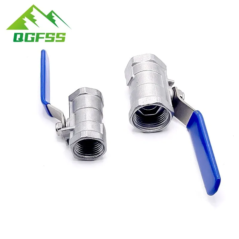 SS 304 Stainless Steel one-piece Ball Valve Female Threaded 1/4\