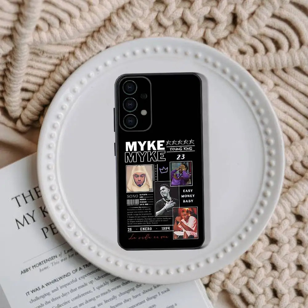 M-Myke T-Towers 2025 Phone Case For Samsung Galaxy A73,91,80,72,51,53,52,71,22,5G,Note,J7,8,9 Soft Black Cover