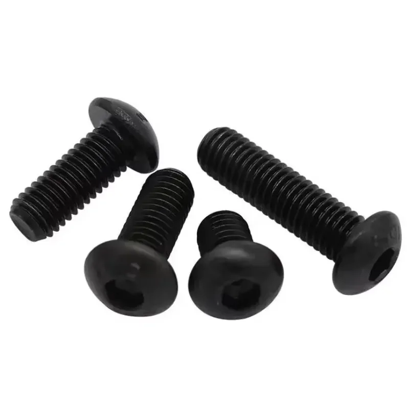 

NdHJsTTX 8 шт. M5 из легированной стали, высокопрочный винт с плоской круглой головкой и шестигранной головкой, винты с чашкой, болты длиной 20 мм-50 мм