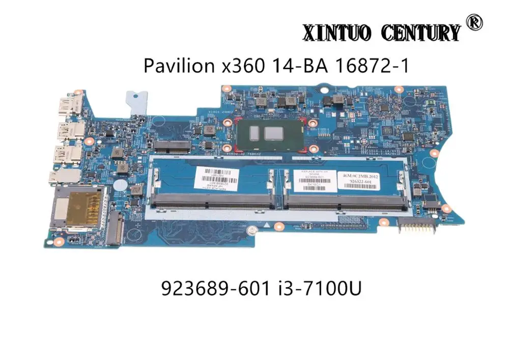 

923689-601 For HP Pavilion x360 14-BA 14-ba007ca Motherboard 16872-2 448.0C203.0011 W/ i3-7100U DDR4 100% tested working