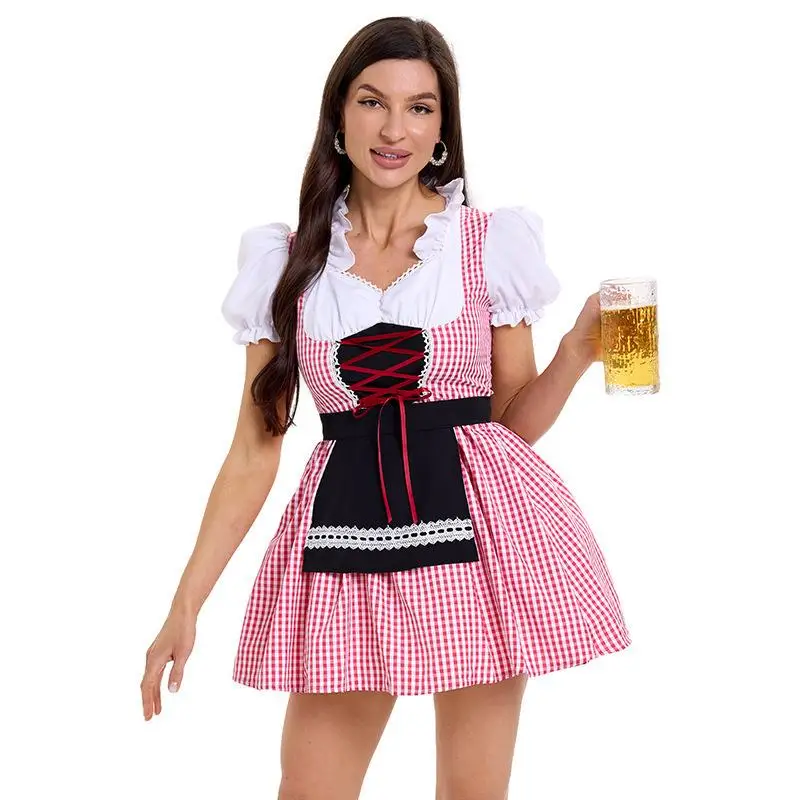 لوهوين كوس بيرة دكتور منقوشة Mh مهرجان البيرة الزي الاسمية أداء الملابس النسائية الزي الصيني التقليدي #3