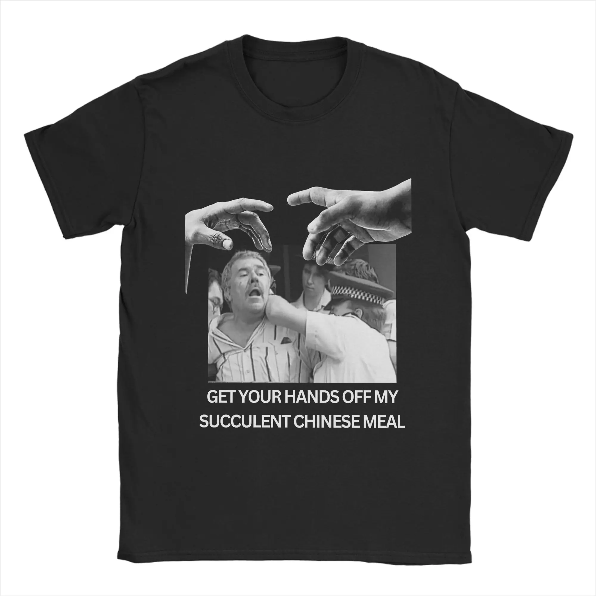 Succulent Chinese Meal    T-Shirts Men Funny Meme  Novelty Cotton Tees Round Neck Short Sleeve T Shirts Graphic Clothes