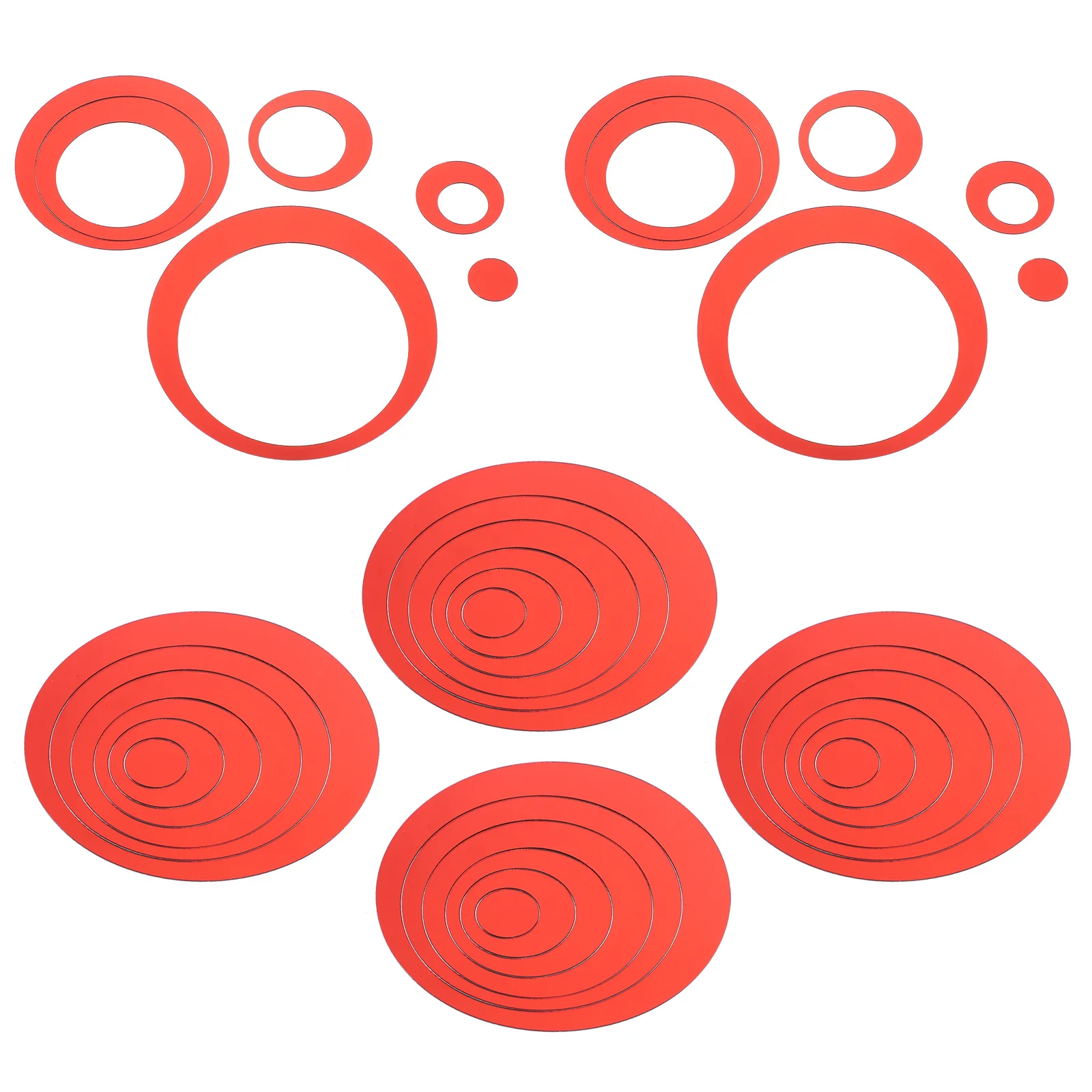 

36 Pcs Wall-mounted Mirror Set Decal Decals Home Decor Stickers for Adults Household Pvc Living Room Decorations Bedroom