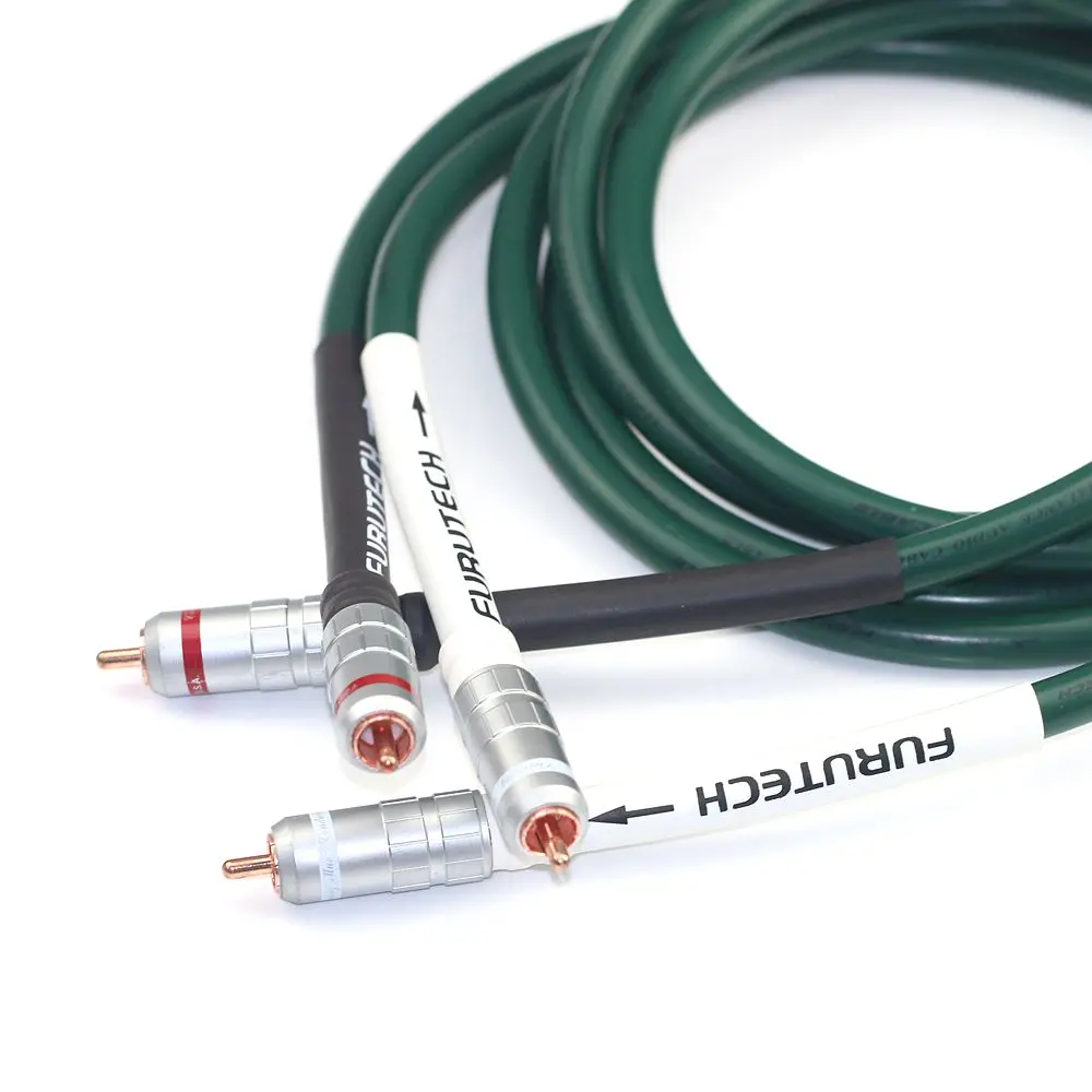 Japanese Furutech FA-220 Single Crystal Copper Signal Line HiFi Double Lotus CD Player Audio Signal Line Male to Male RCA Line