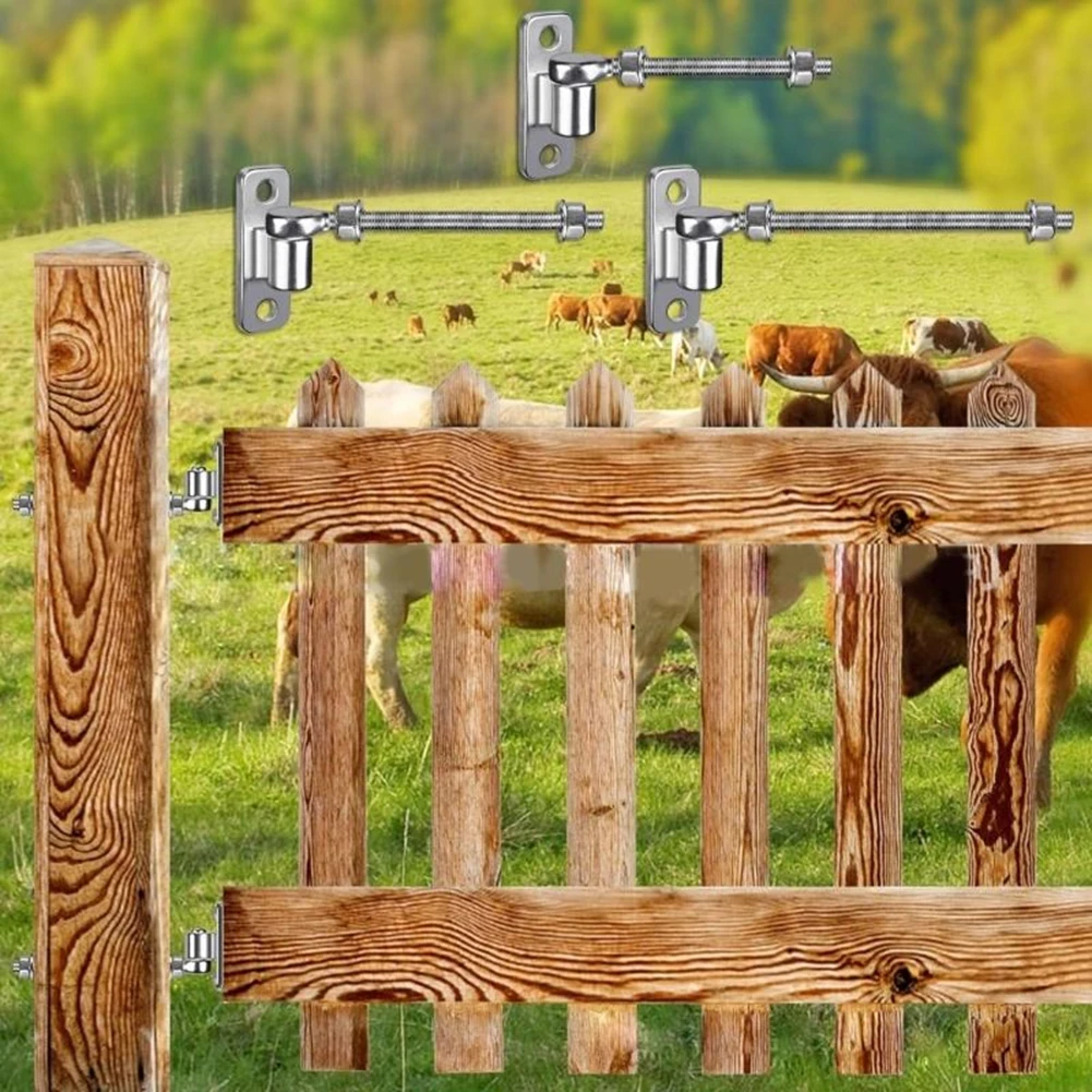 Heavy Duty J Bolt Gate Hinge 1100lbs Load Ball Bearing For Steel Wood Aluminum Farm Fence Door Hardware
