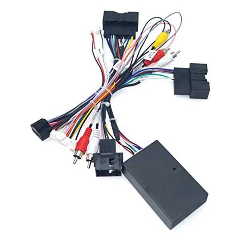 Car 16PIN Audio Power Cord Radio Wiring Harness With Canbus Box For Ford Focus F150 Ranger 2012-2015