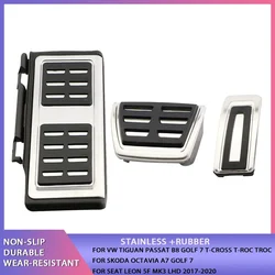 Stainless Steel Pedal Cover for VW GOLF 7 8 GTi MK7 Lamando POLO A05 Passat B8 Skoda Rapid Octavia 5E 5F A7 2014+