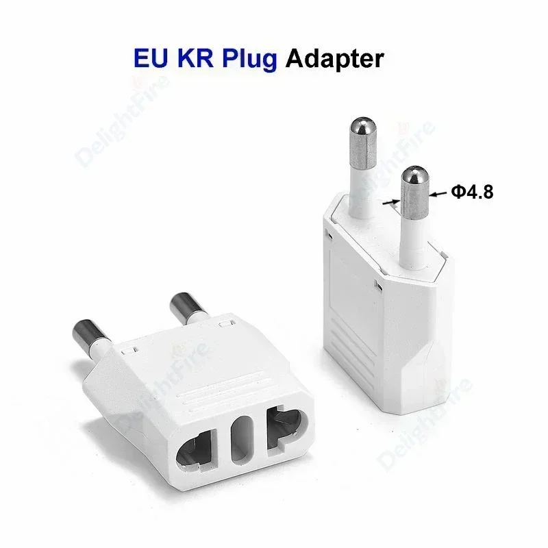 EU Plug Adapter American US To EU KR Universal Travel Adapter Power Adaptor 2 Pin European AC Outlet Electrical Plug Converter