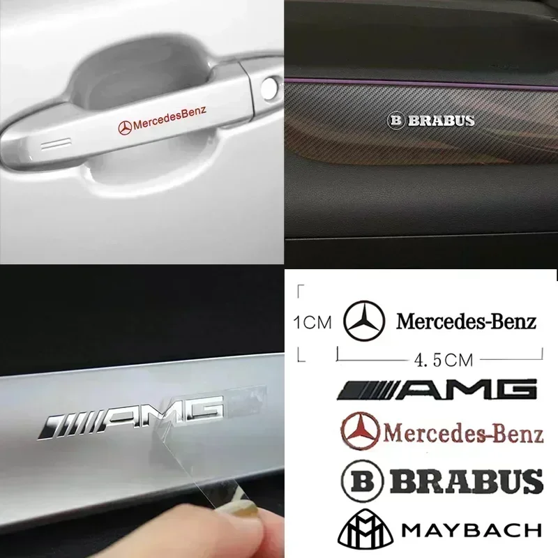 

Наклейки-эмблемы для автомобилей, аксессуары для Mercedes Benz AMG Brabus Maybach Smart W204 GLC CLA GLK W205 W203 W206 W108