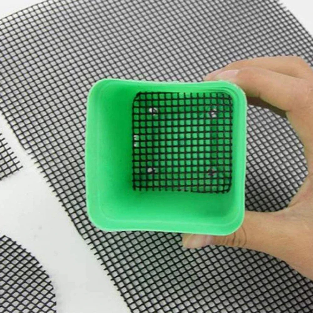 Drainage Grid Mats 50pcs 45x1 5mm Round Bottom Mesh Pads For Flower Pots Suitable For Airflow And Soil Retention