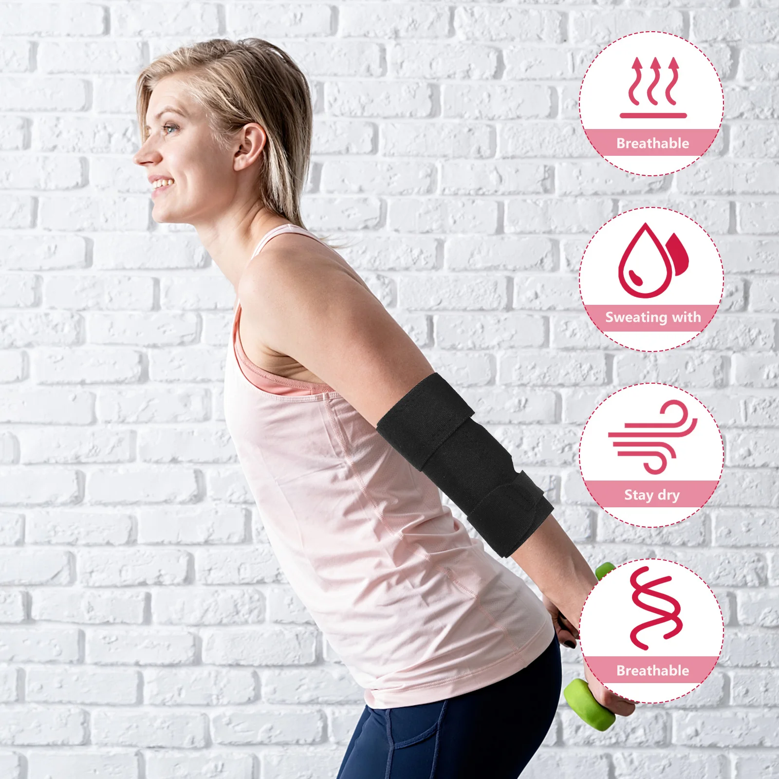 

2Pcs Compressing Elbow Protector Adjustable Elbow Support Sports Protective Gear Gift Idea Fitness Supply Protective Gear