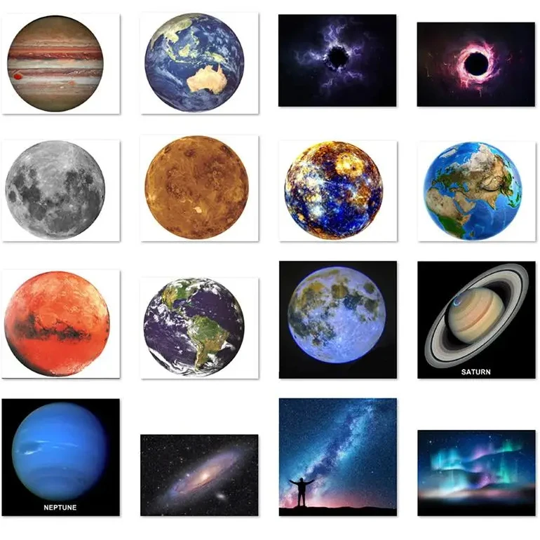 

Planet Projection Lamp with 16 Light Sheets Moon Sun Earth Light Projector Atmosphere Background Lamp Photo Props Party Decor