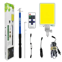 Outdoor Telescopic Rod DC 12V LED Fishing Rod Portable Camping Light for Picnic Camping Light