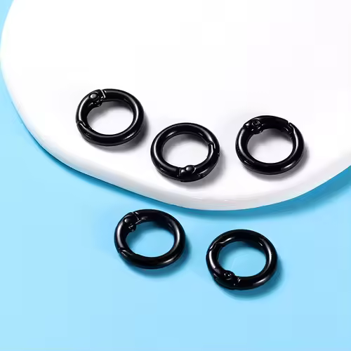 5Pcs/Lot 21 Colors Metal O Ring Spring Clasp Openable Round Carabiner Keychain Clips Hook Dog Chain DIY Jewelry Buckle Connector - Image 18