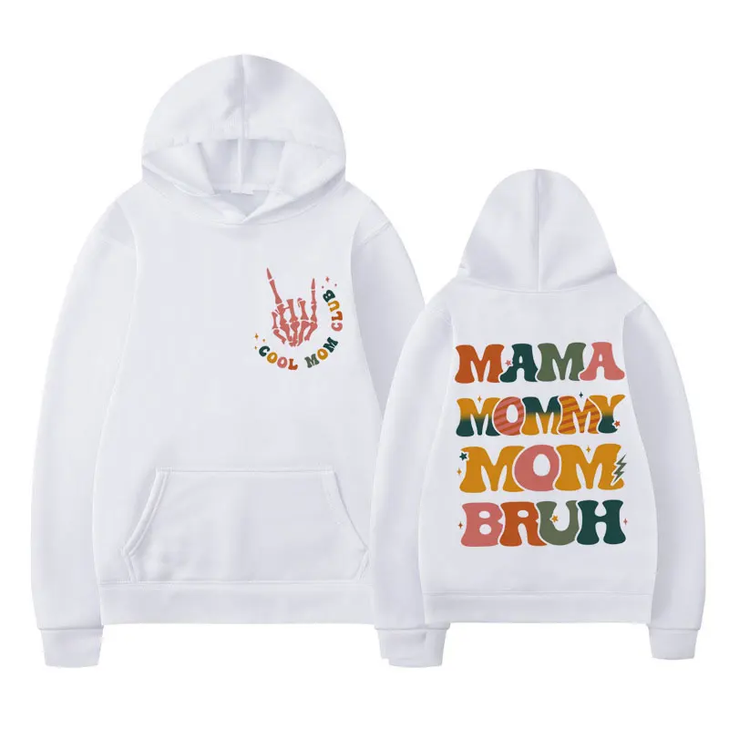 Mama Mommy Mom Bruh Graphic Printed hoodie men Fashion Aesthetic New in sweatshirts Trendy street Gothic Fleece Hoodies pullover