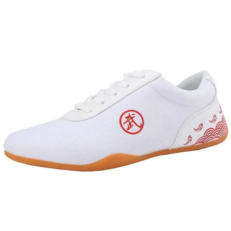 Canvas Kung Fu Shoes Martial Arts Tai Chi Taekwondo Wu Shu Karate Sport Shoe Couple Sneakers Adult Shoes Large Size image 3