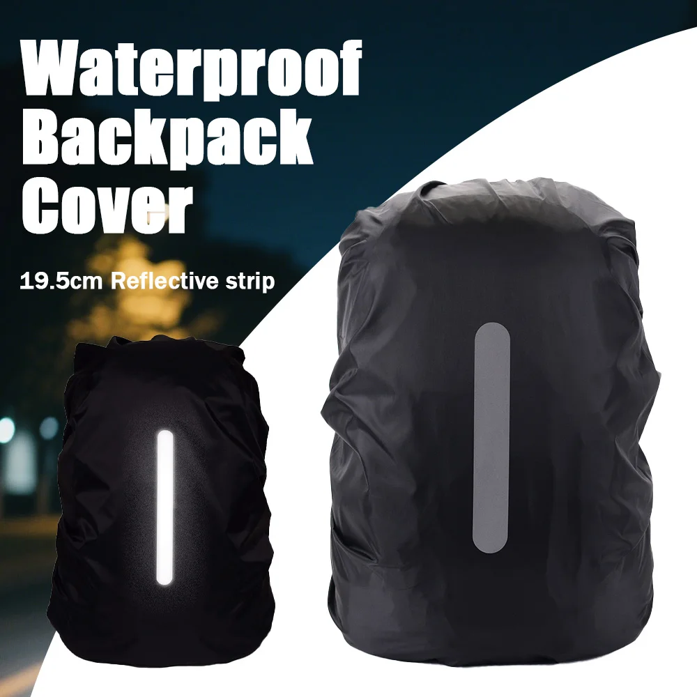 2 uds mochilas impermeables cubre reflectante 10L-80L ligero 35-90g 24H barco impermeable a prueba de viento protección UV para ciclismo