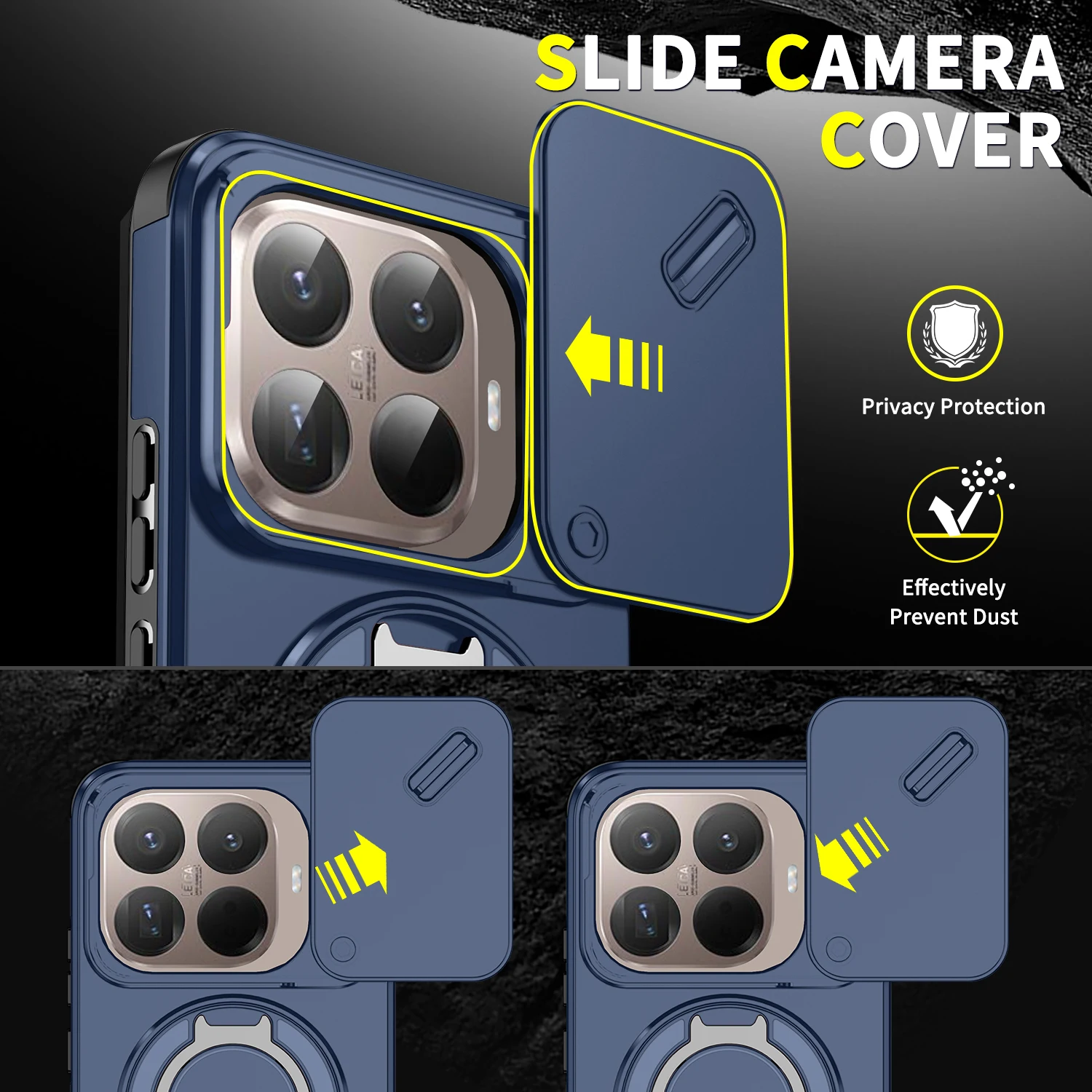 

Phone Case for Xiaomi 15T Pro 14T 5G Xiaomi15t Mi15t Matte Cover with Kickstand Back Covers