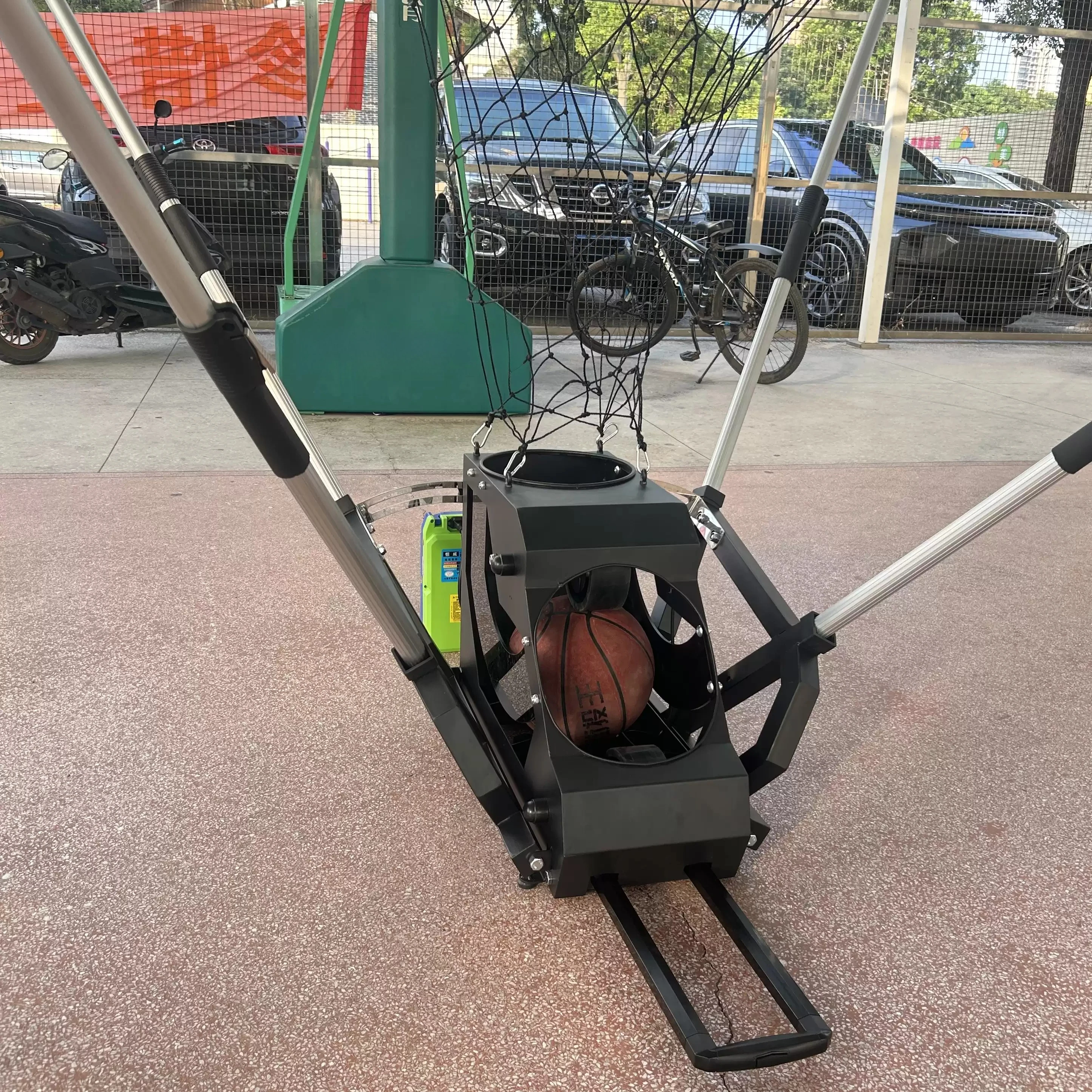 1pcs Two or Three Points Ball Return Device Basketball Machine Car Small Basketball Automatic Serve Machine