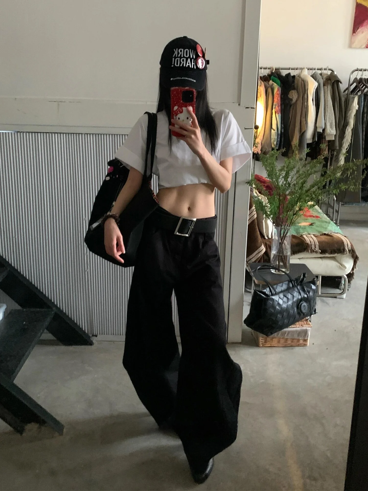 

Женские широкие брюки Ele Bla: свободные прямые брюки для весны, повседневные, с оригинальным дизайном, в пол, комфортная посадка