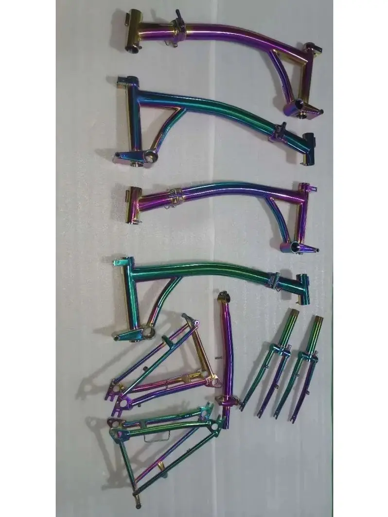 AliExpress NONE titanium Folding Bicycle, Titanium Trifold Bicycle Frame, Bicycle accessories,Folding Bike Parts, 16 in, 20 in