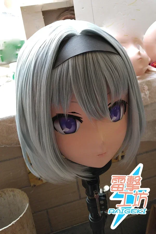 (RAIGEKI MAKS 93) Silicone 2/3 Head Crossdressing BJD DOLL Kigurumi Anime Sora Ginko Cosplay Mask