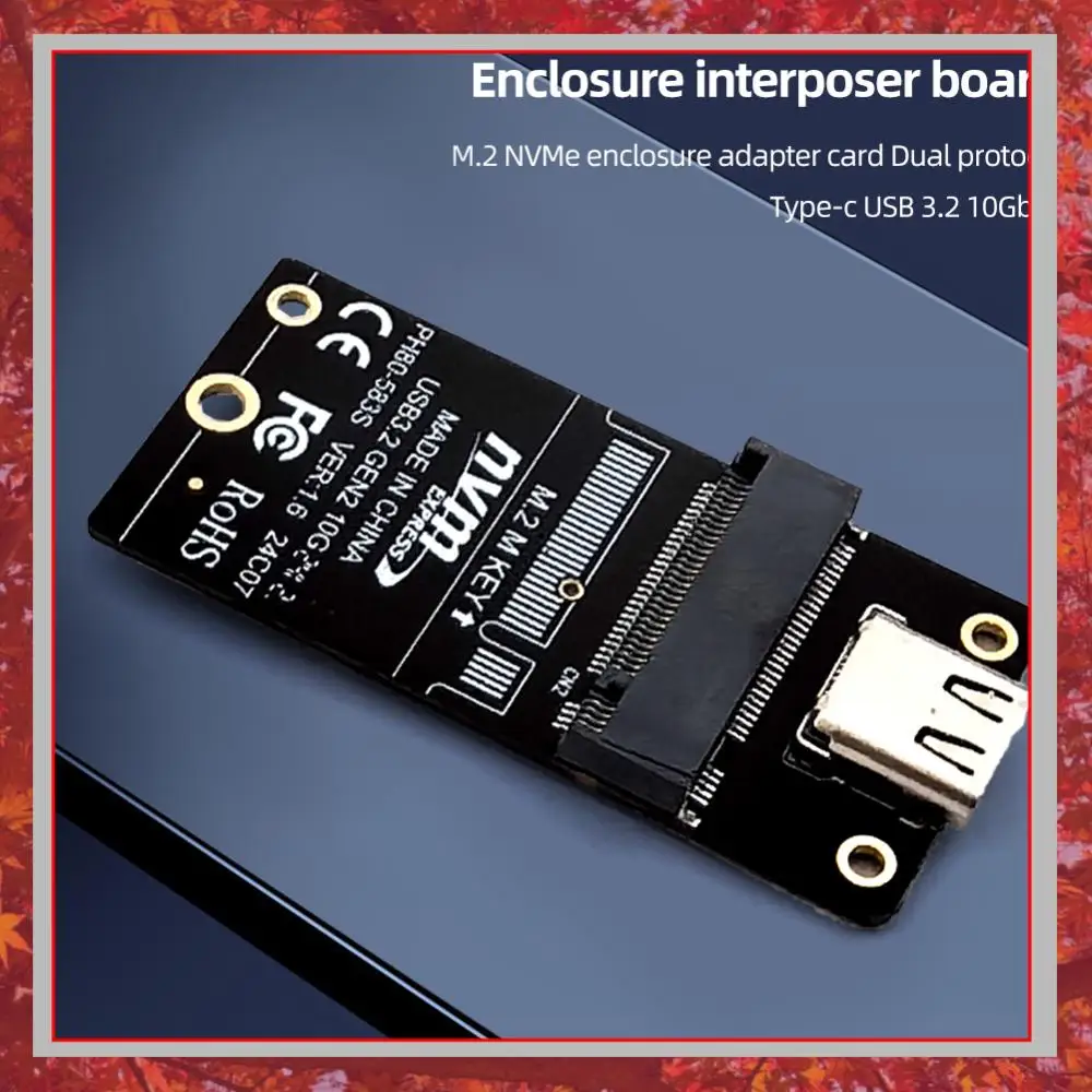 adaptador-de-caixa-para-ssd-m2-para-tipo-c-conversor-de-placa-para-ssd-nvme-com-chip-jms583-usb-32-10gbps-suporta-ssds-nos-tamanhos-2230-2242-2260-2280