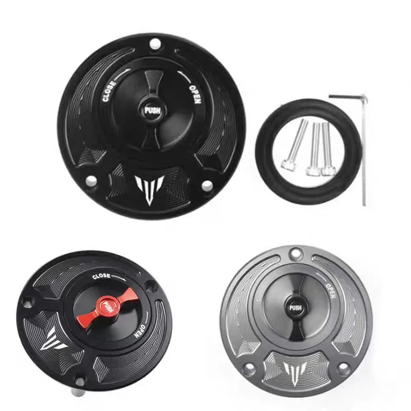 

Алюминиевые аксессуары для мотоциклов с ЧПУ без ключа, крышка топливного бензобака для Yamaha MT01 MT-03 MT07 MT-09 MT-10 MT15 MT-25 MT125