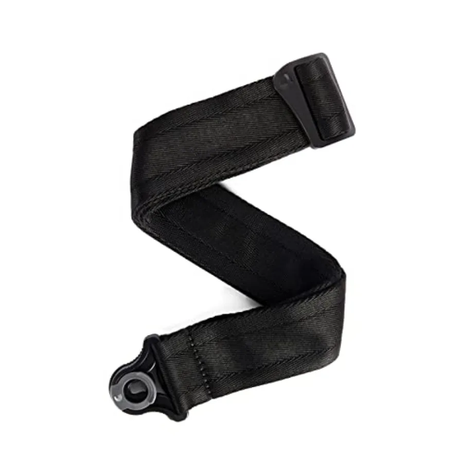 

Planet Waves Auto Lock Guitar Strap for Electric Acoustic Guitar with Black Nylon Material and Secure Locking Mechanism