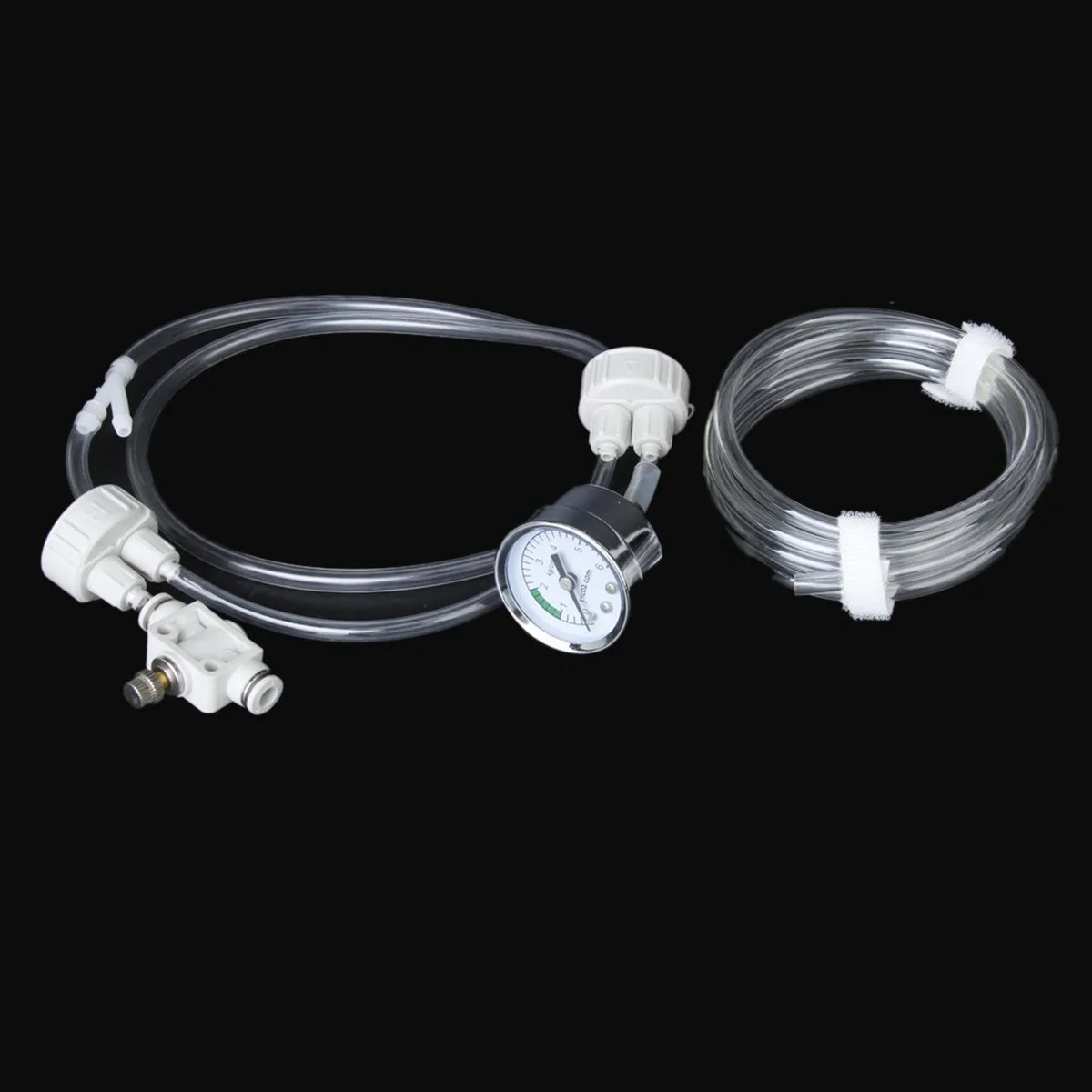 Генератор Co2 для аквариума, посаженный бак, система Diy, комплект D201, манометр для пластиковой металлической бутылки, замки для воздушных труб, быстрая настройка