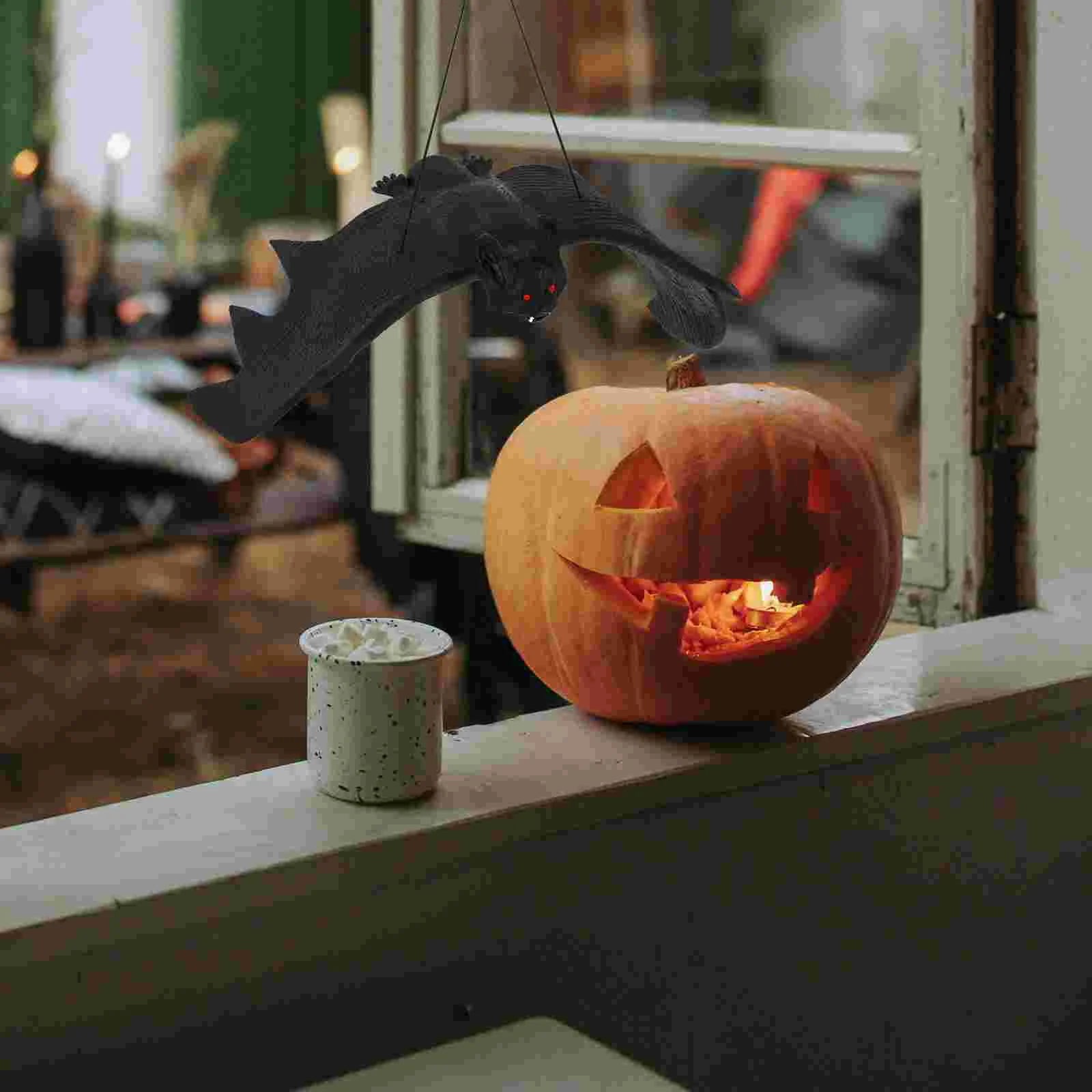 Hanging Vampire Bats Fake Prop Halloween Tricky Props Artificial Toys Oversized