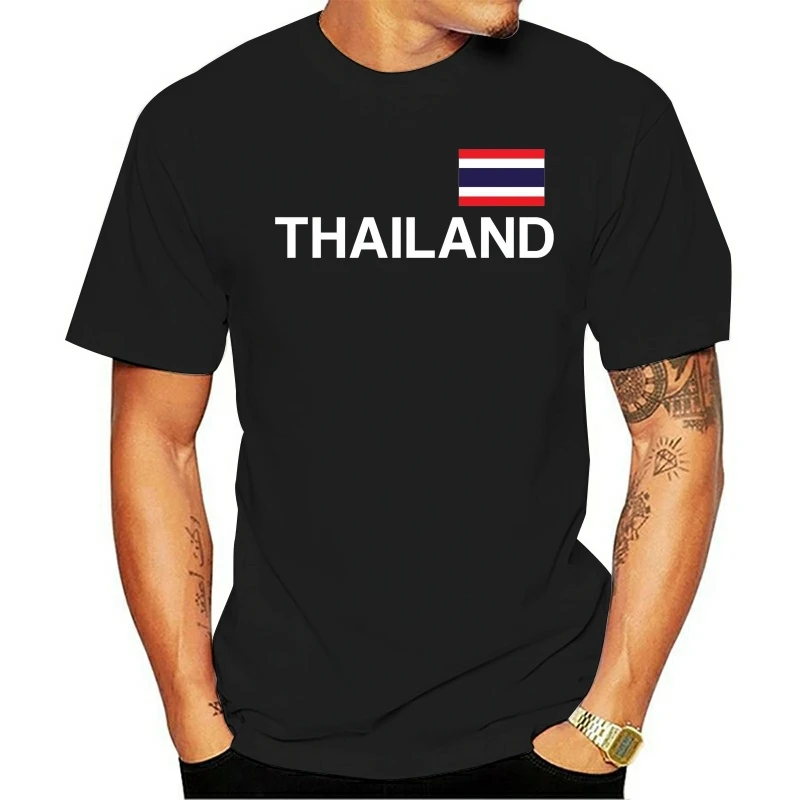 Thailand T-Shirt with Flag Print - - S 3XL - Asia Bangkok