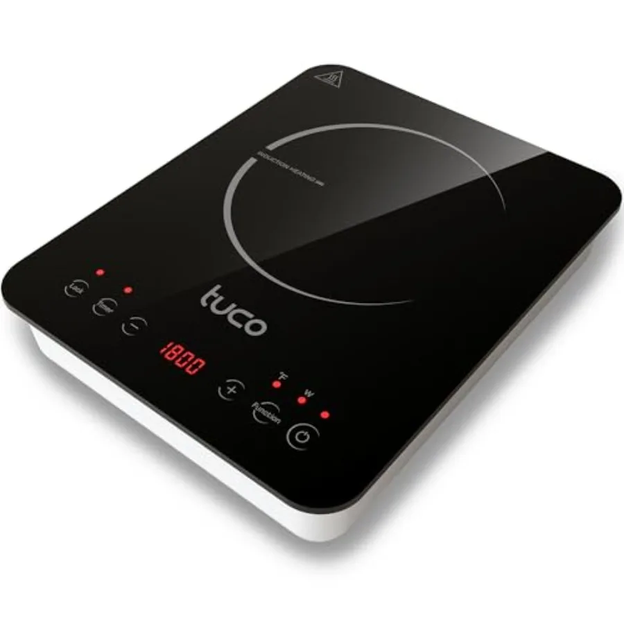 

Portable Induction Cooktop Burner Hot Plate Electric Stove with Shatter-Proof Ceramic Glass LCD Sensor Touch ETL Certified 20 C