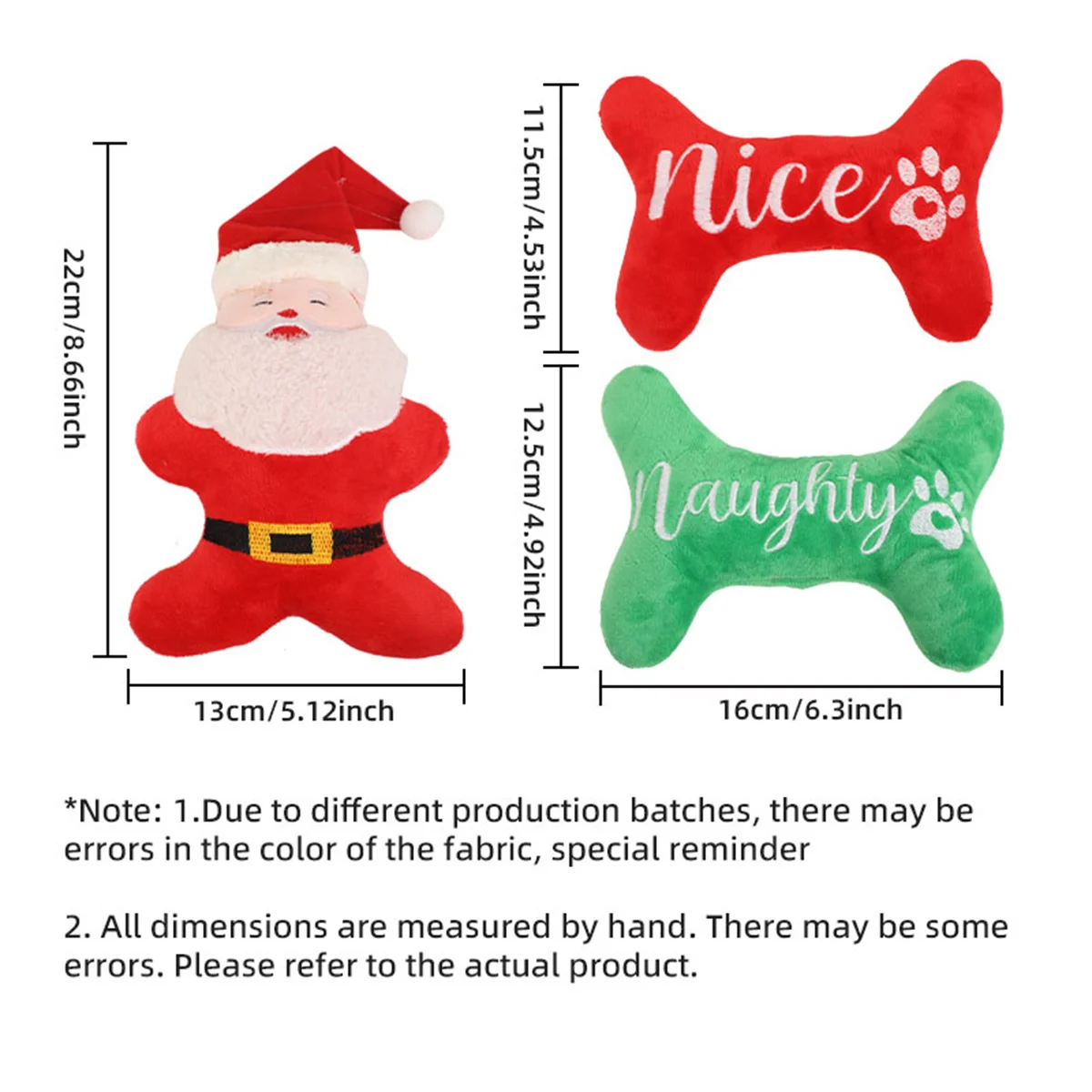 New Christmas Dog Toy Sound Making Little Dog Toy Santa Claus Decoration Pet Supplies Holiday Themed Chew Toys
