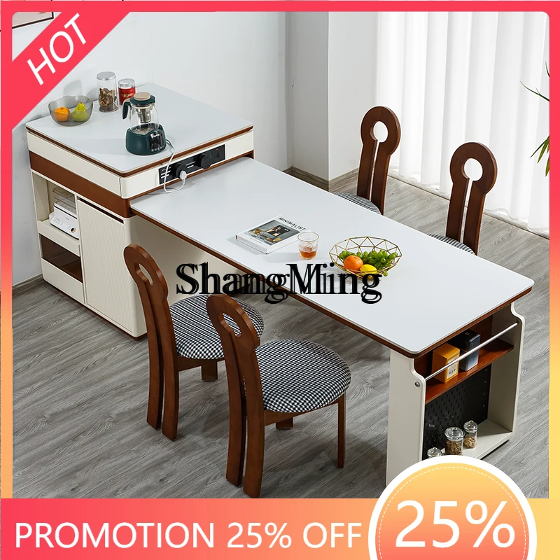 

FG medieval style new small apartment simple integrated household multi-functional dining table
