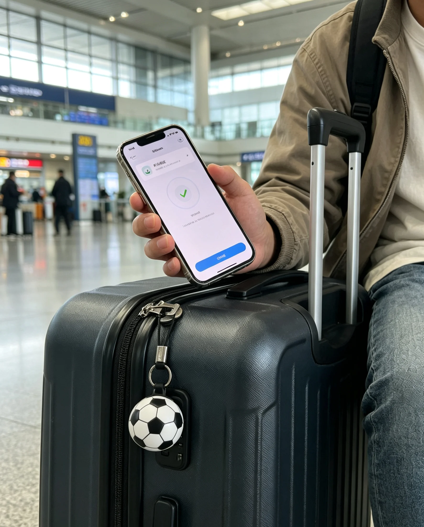 Soccer Shape Kids Tracker Football Decoration People GPS Location Mini Tracker Anti-loss Locator for Pets Luggage No SIM Card