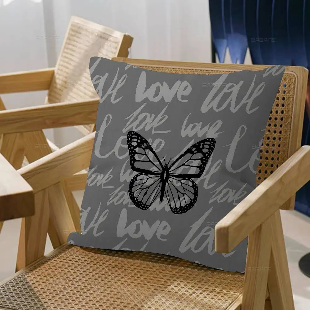 Flower Love Pattern Cushion Cover Car Throw Pillow Case For Sofa Car Christmas Gift 40x40cm 45x45cm