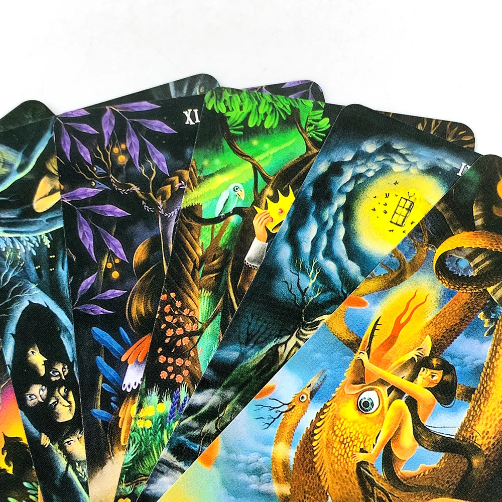 새로운 요정 자레 여행 타로 카드 예측 및 점술 보드 게임의 영어 버전 가족 모임 카드 게임