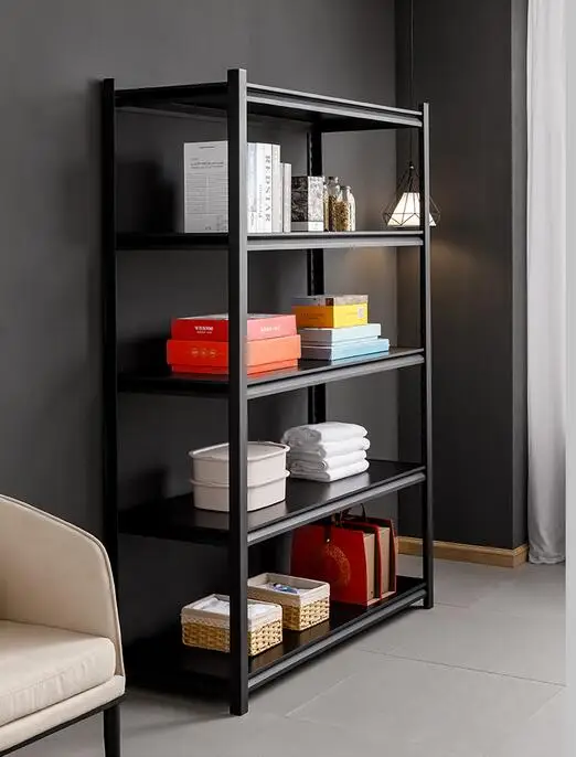 Household shelf shelf multi floor warehouse storage iron shelf balcony storage room display shelf