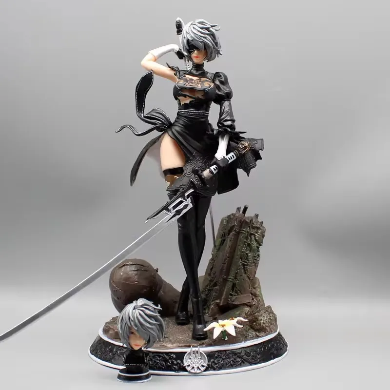 

33cm Nier Automata Game Figure Premium Edition 2b Mechanical Lifeform Beautiful Girl Statue Collectible Doll Gk Model Gift Toys