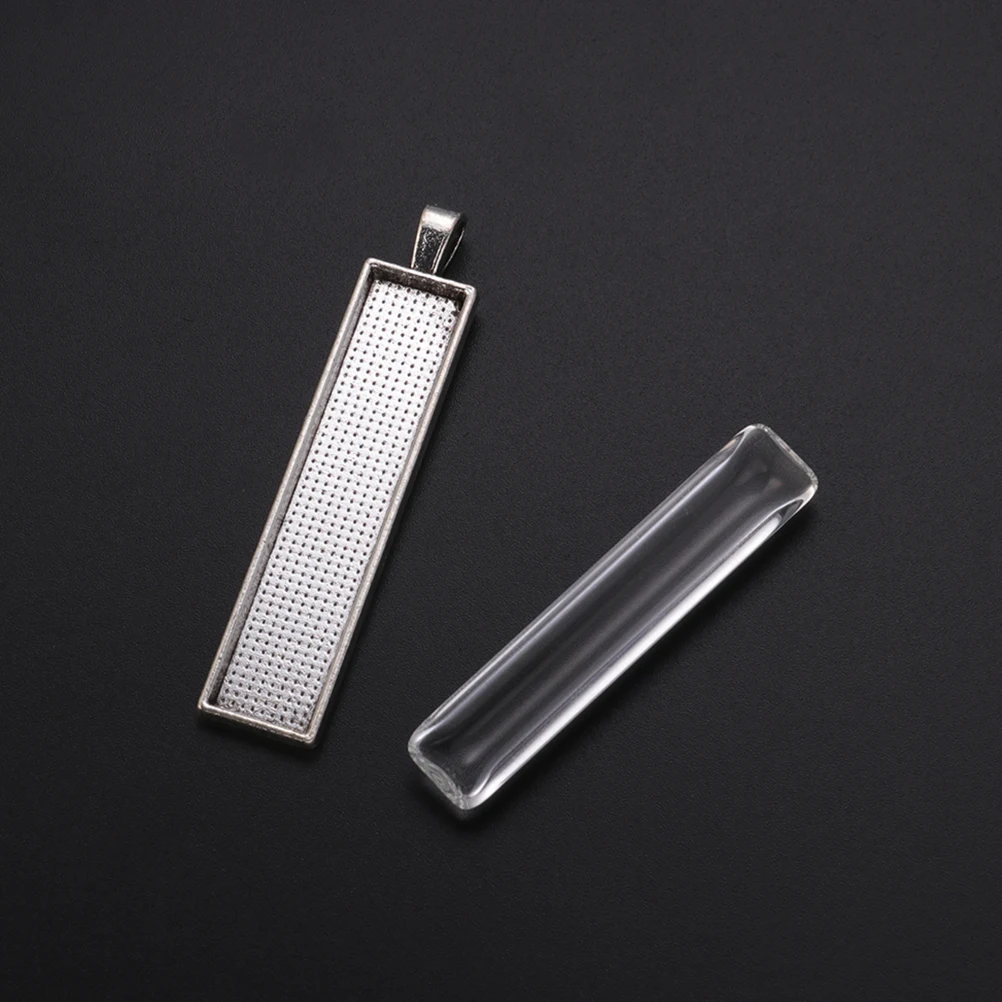 

30 pcs Bottom Support Patch Tray Charms for Jewelry Making Kits Alloy Pendant Trays Vintage Metal Craft Resin Photo Custom