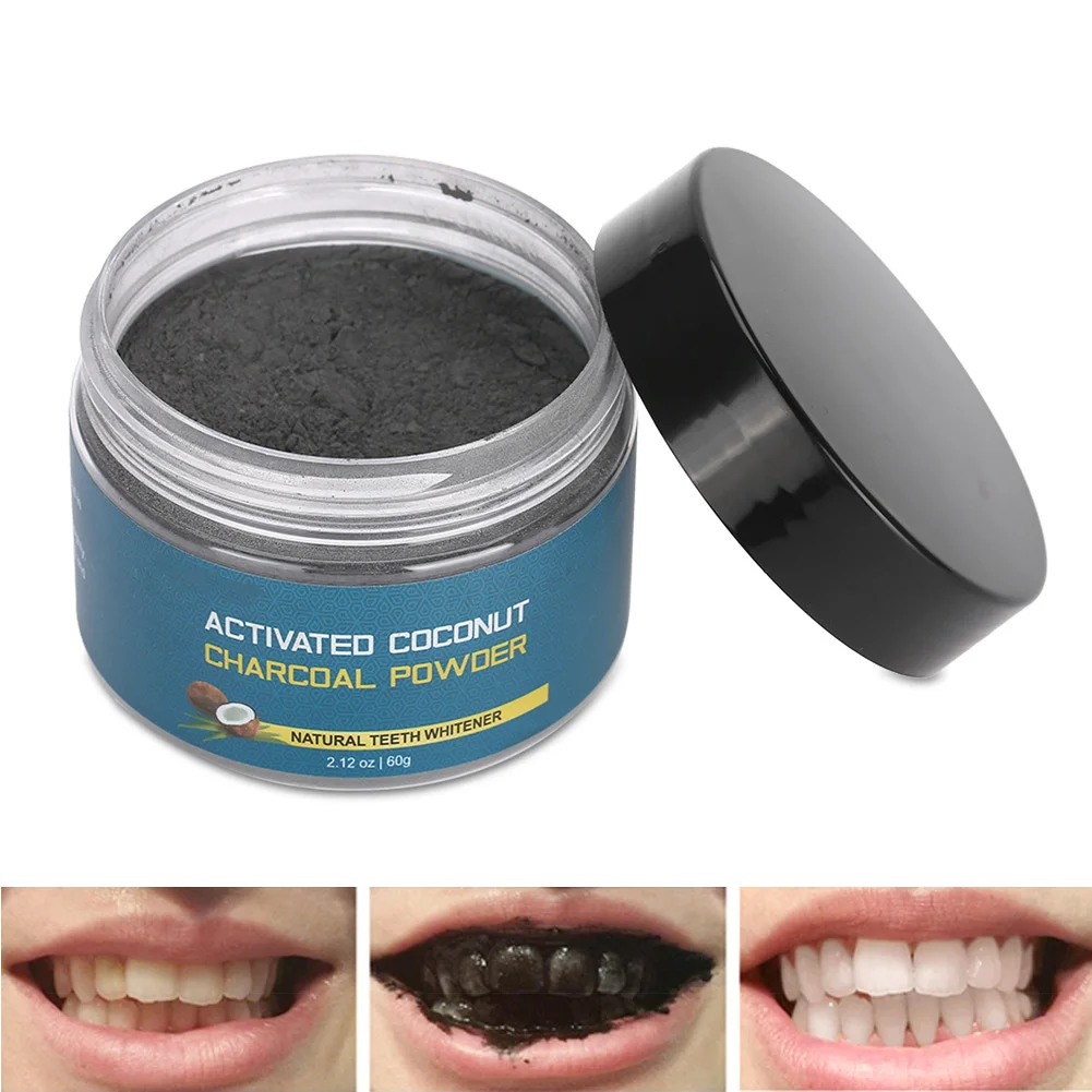 Activated Charcoal Powder Teeth Whitening Oral Cleaning Tooth Cleaning Powder Teeth Whitener Powder Dentistry Dental Tools Care