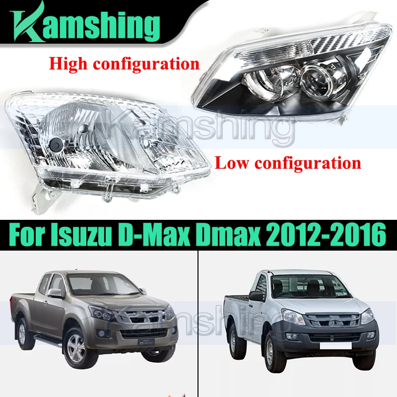 이스즈 D-Max Dmax 2012-2016 프론트 범퍼 헤드라이트, 1 쌍